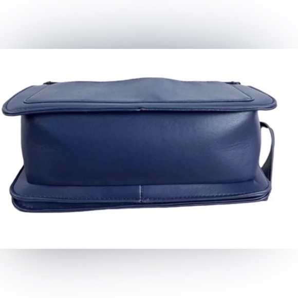 Badgley Mischka Dark Blue Denim Quilted Crossbody Bag - Picture 3 of 6